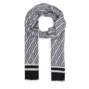 Szal Liu Jo. Czarne szaliki Liu Jo, bez wzorów. Za 169,99 zł.