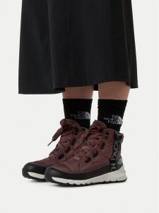 The North Face Śniegowce Thermoball Lace Up Luxe Wp NF0A817WC9R1 Brązowy. Brązowe buty zimowe The North Face, z materiału, bez obcasa, bez zapięcia. Za 649,99 zł.