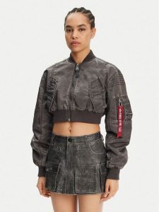 Alpha Industries Kurtka bomber MA-1 Vintage 156002 Szary Regular Fit. Szare kurtki Alpha Industries, xl, bez wzorów, z syntetyku, bez kaptura. Za 579,99 zł.