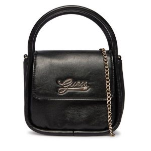 Torebka Guess. Czarne kuferki Guess, z aplikacjami, bez dodatków. Za 299,99 zł.