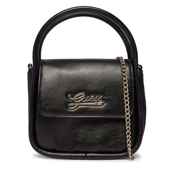 Torebka Guess. Czarne kuferki Guess, z aplikacjami, bez dodatków. Za 299,99 zł.