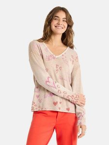 LIEBLINGSSTÜCK Sweter "Alara" w kolorze beżowym rozmiar: 34. Brązowe swetry oversize LIEBLINGSSTÜCK, bez wzorów, bez ramiączek. Za 373,35 zł.