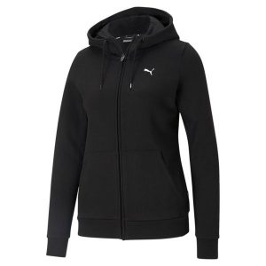 Bluza dresowa damska Puma ESS SMALL LOGO. Czarne bluzy Puma, xs, bez wzorów, z dresówki, bez kaptura. Za 358,50 zł.