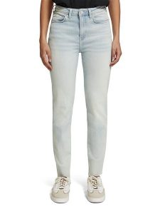 Scotch & Soda Dżinsy - Slim fit - w kolorze błękitnym rozmiar: W30/L32. Niebieskie jeansy Scotch & Soda, z aplikacjami, ze skóry. Za 202,03 zł.