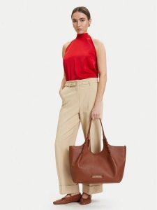 LOVE MOSCHINO Torebka JC4297PP0OKL0300 Brązowy. Brązowe torebki klasyczne LOVE MOSCHINO, bez wzorów, ze skóry, bez dodatków. Za 606,99 zł.