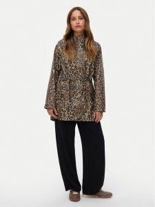 Vero Moda Kurtka przeciwdeszczowa Malou 10330969 Brązowy Regular Fit. Brązowe kurtki Vero Moda, l, bez wzorów, z syntetyku, bez kaptura. Za 229,99 zł.