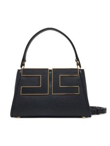 Elisabetta Franchi Torebka BS-07A-66E2-V360 Czarny. Czarne kuferki Elisabetta Franchi, bez wzorów, ze skóry, bez dodatków. Za 1 539,00 zł.