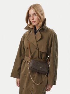 MICHAEL Michael Kors Torebka 32F6GYTC1B Brązowy. Brązowe kuferki MICHAEL Michael Kors, bez wzorów, bez dodatków. Za 859,99 zł.