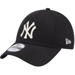 Damska czapka z daszkiem New York Yankees 9FORTY MLB Metallic Logo. Czarne czapki New Era, bez wzorów, z bawełny. Za 119,99 zł.