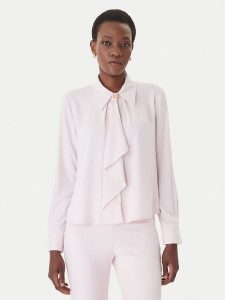 Rinascimento Koszula CFC0127637003 Różowy Regular Fit. Czerwone koszule Rinascimento, xs, bez wzorów, z syntetyku, bez kołnierzyka, bez ramiączek. Za 499,99 zł.