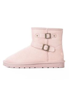 Blackfield Botki zimowe "Olwen" w kolorze jasnoróżowym rozmiar: 38. Różowe botki Blackfield, na zimę, bez wzorów, bez obcasa, bez zapięcia. Za 156,98 zł.