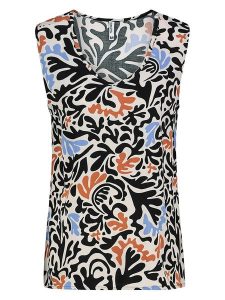 Sublevel Top w kolorze czarno-pomarańczowym rozmiar: XXL. Czarne topy Sublevel, xxl, bez wzorów, z wiskozy, bez kołnierzyka, bez ramiączek. Za 55,95 zł.