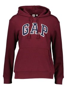 GAP Bluza w kolorze bordowym rozmiar: XL. Czerwone bluzy GAP, xl, bez wzorów, z kapturem. Za 123,45 zł.