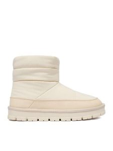 DeeZee Śniegowce DZ-AW07 Écru. Buty zimowe DeeZee, z materiału, bez obcasa, bez zapięcia. Za 179,99 zł.
