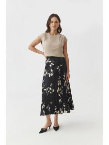 TATUUM Spódnica w kolorze czarno-kremowym rozmiar: S. Czarne spódnice Tatuum, s, bez wzorów, maxi. Za 175,67 zł.
