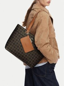 MEXX Torebka CEO-MEXX-S-003-07 Brązowy ciemny. Brązowe torebki klasyczne Mexx, bez wzorów, ze skóry, bez dodatków. Za 199,99 zł.