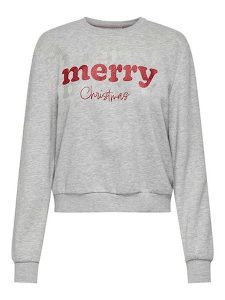 ONLY Bluza w kolorze szarym rozmiar: L. Szare bluzy ONLY, l, bez wzorów, bez kaptura. Za 65,85 zł.