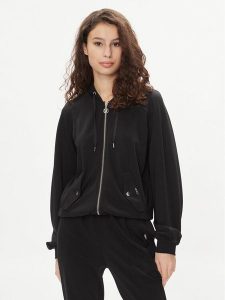 Liu Jo Bluza TA4273 J5942 Czarny Regular Fit. Czarne bluzy Liu Jo, s, bez wzorów, z syntetyku, bez kaptura. Za 399,99 zł.