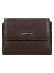 Wojas Skórzany portfel w kolorze brązowym - 13 x 10 x 3 cm rozmiar: onesize. Brązowe portfele Wojas, bez wzorów, z materiału. Za 190,63 zł.