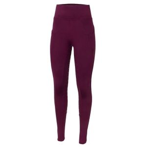Legginsy jeździeckie damskie START KnowsleyFullGrip zimowe, ocieplane. Niebieskie legginsy START, bez wzorów. Za 246,99 zł.