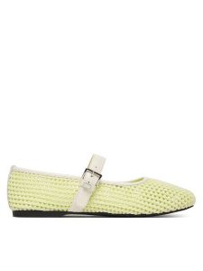 Tommy Jeans Baleriny Tjw Knitted Ballerina EN0EN03030 Biały. Białe balerinki Tommy Jeans, bez wzorów, z jeansu, bez obcasa, bez zapięcia. Za 409,99 zł.