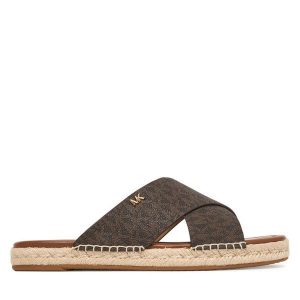 Espadryle MICHAEL Michael Kors. Brązowe espadryle MICHAEL Michael Kors, bez wzorów, bez obcasa. Za 529,99 zł.