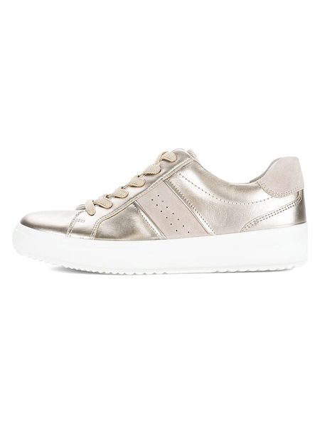 Gabor Skórzane sneakersy w kolorze złotym rozmiar: 41. Żółte trampki Gabor, bez wzorów, z materiału, bez zapięcia. Za 179,95 zł.