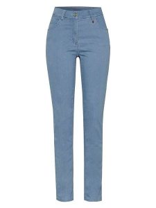 Relaxed by TONI Dżinsy - Slim fit - w kolorze niebieskim rozmiar: W46. Niebieskie jeansy Relaxed by TONI, bez wzorów, z podwyższonym stanem. Za 152,99 zł.