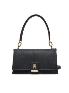 Tommy Hilfiger Torebka Th Her Med Crossover AW0AW17216 Czarny. Czarne torebki klasyczne TOMMY HILFIGER, bez wzorów, ze skóry, bez dodatków. Za 649,99 zł.
