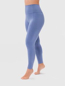 Les Lunes Legginsy sportowe "Luna Active" w kolorze błękitnym rozmiar: XL. Niebieskie legginsy Les Lunes, xl, bez wzorów, z podwyższonym stanem, outdoorowe. Za 173,99 zł.
