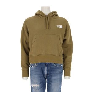 Second life - Damska bluza z kapturem TNF Khaki - Jak nowy. Zielone bluzy The North Face, bez wzorów, z kapturem. Za 149,06 zł.