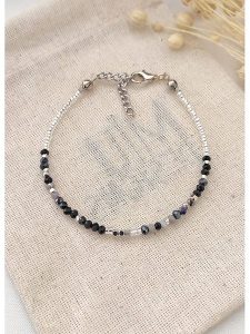 Atelier MIU Pozłacana bransoletka rozmiar: onesize. Czarne bransoletki Atelier MIU, z perłą, pozłacane. Za 41,95 zł.