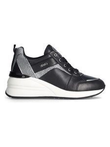 Liu Jo Sneakersy w kolorze czarnym na koturnie rozmiar: 37. Czarne trampki Liu Jo, bez wzorów, bez zapięcia. Za 316,24 zł.
