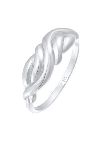 Elli Damski pierścionek węzełek, skręcony, Boho Style Trend Blogger w srebrze 925 Sterling Silver Pierścionki 1 ct. Szare pierścionki Elli, srebrne. Za 248,99 zł.