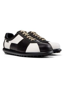 Camper Skórzane sneakersy "Pelotas Ariel" w kolorze czarno-białym rozmiar: 41. Białe trampki Camper, bez wzorów, bez zapięcia. Za 503,95 zł.