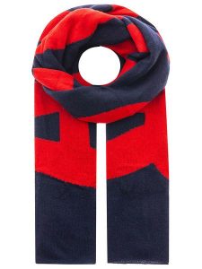 Zwillingsherz Kaszmirowy szal "Amour" w kolorze granatowo-czerwonym rozmiar: onesize. Czerwone szaliki Zwillingsherz, bez wzorów, z kaszmiru. Za 394,38 zł.