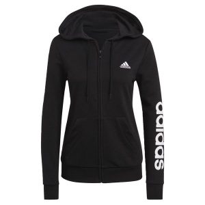 Damska bluza zapinana na zamek z kapturem adidas Essentials Logo. Białe bluzy ADIDAS, s, bez wzorów, z polaru, z kapturem. Za 213,00 zł.
