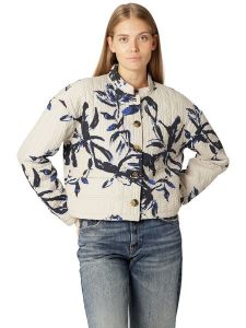 Ilse Jacobsen Kurtka przejściowa w kolorze kremowym rozmiar: 40. Brązowe kurtki Ilse Jacobsen, bez wzorów, bez kaptura. Za 173,99 zł.