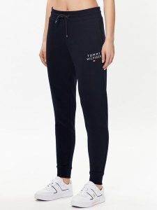 Tommy Hilfiger Spodnie dresowe UW0UW04522 Granatowy Regular Fit. Niebieskie spodnie dresowe TOMMY HILFIGER, m, bez wzorów, z bawełny. Za 229,99 zł.
