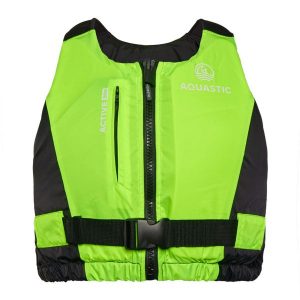 Kamizelka asekuracyjna AQUASTIC Active 50N. Czarne kamizelki AQUASTIC, xs, bez wzorów, bez kołnierzyka, bez ramiączek, bez kaptura. Za 169,99 zł.
