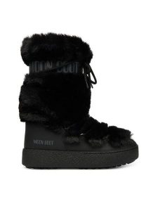 Moon Boot Śniegowce Mb Ltrack Faux Fur High Wp 80D2450210 Czarny. Czarne buty zimowe Moon Boot, z materiału, bez obcasa, bez zapięcia. Za 789,00 zł.