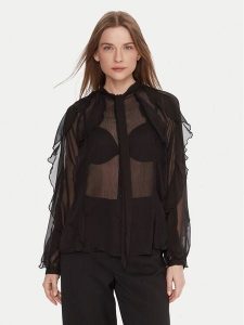 ONLY Koszula Taryn 15360696 Czarny Regular Fit. Czarne koszule ONLY, xs, bez wzorów, z syntetyku, bez kołnierzyka, bez ramiączek. Za 149,99 zł.