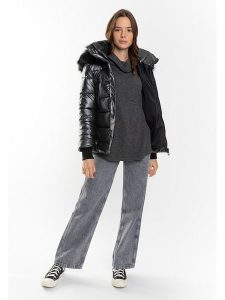 Northwood Kurtka zimowa "Julia" w kolorze antracytowym rozmiar: XL. Czarne kurtki Northwood, na zimę, xl, bez wzorów, z puchu, bez kaptura. Za 160,96 zł.