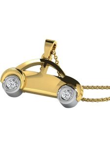 Vittoria Jewels Złota zawieszka z diamentami rozmiar: onesize. Żółte zawieszki Vittoria Jewels, z diamentem, srebrne. Za 217,99 zł.