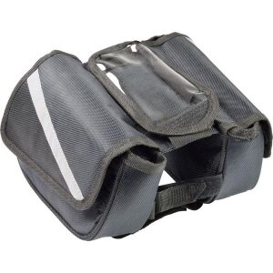 Sakwa torba rowerowa na ramę z etui na telefon Dunlop. Szare torebki klasyczne DUNLOP, bez wzorów, bez dodatków. Za 62,00 zł.