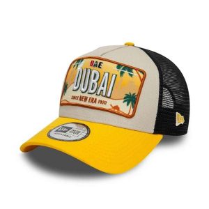 Czapka z daszkiem New Era Licence Plate Los Angeles Trucker. Czapki New Era, bez wzorów. Za 129,99 zł.