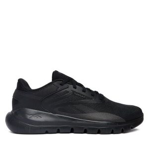 Sneakersy Reebok. Czarne buty sportowe Reebok, bez wzorów, bez zapięcia, na fitness i siłownię. Za 279,99 zł.