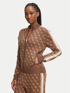 Guess Kardigan V6BR03 Z1482 Brązowy Regular Fit. Brązowe kardigany Guess, z syntetyku. Za 445,99 zł.