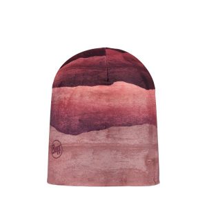 Czapka Buff Ecostretch Lise. Czerwone czapki Buff, bez wzorów, z elastanu. Za 107,79 zł.