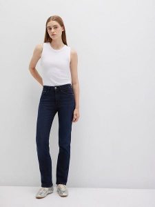 MAVI Dżinsy "Kendra" - Regular fit - w kolorze granatowym rozmiar: W29/L34. Niebieskie jeansy Mavi, bez wzorów, z podwyższonym stanem. Za 139,95 zł.